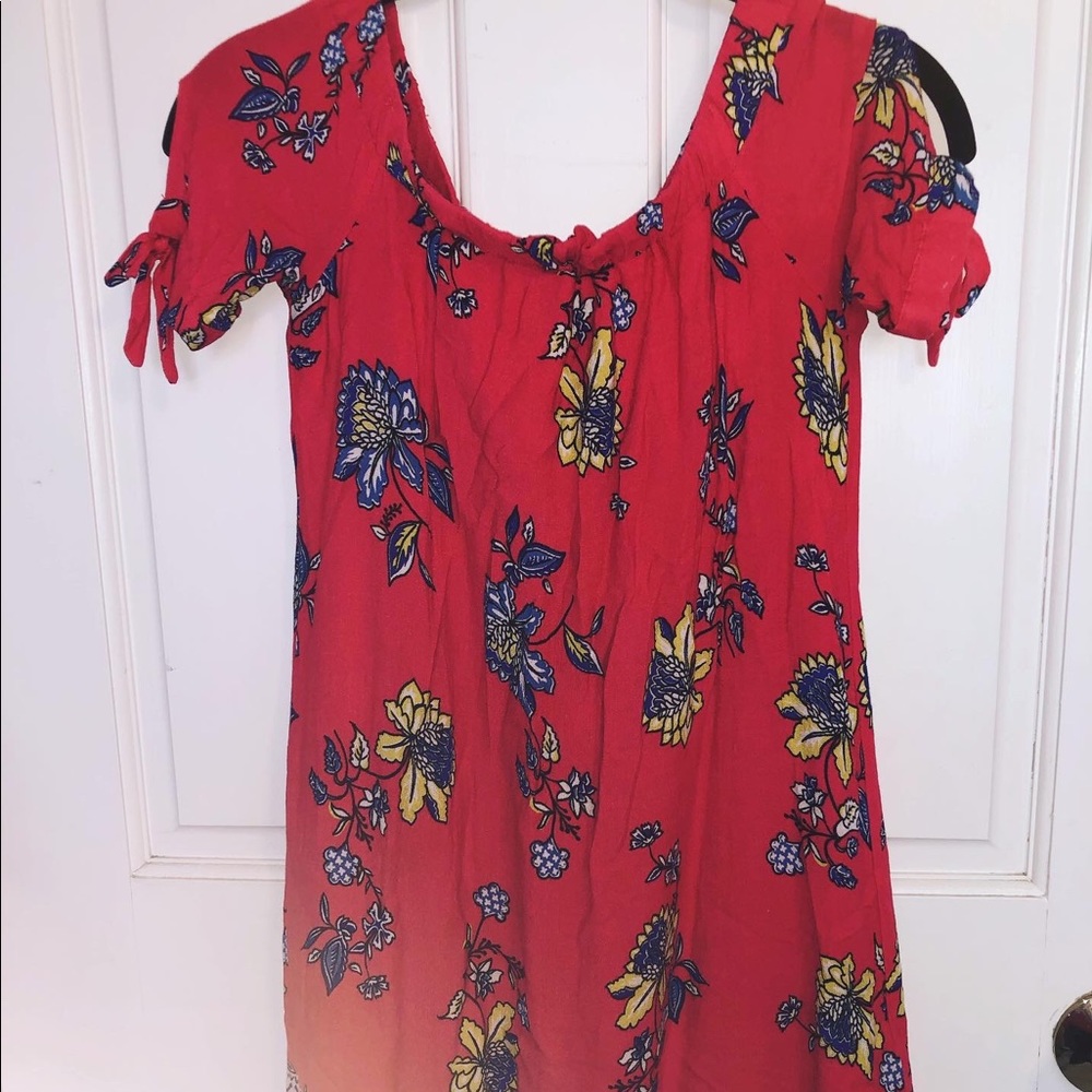 Red Floral Dress